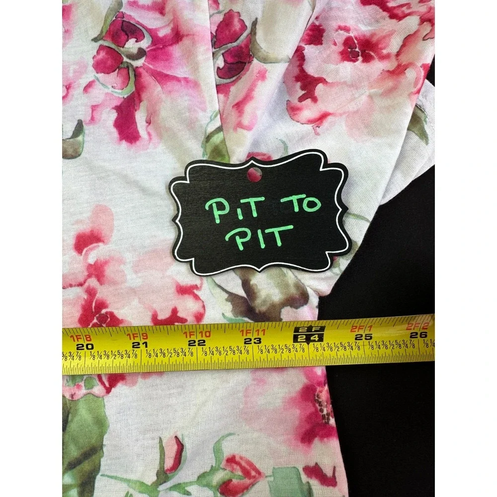 Show Me your MUMU Brie Pink Floral Short Robe  Garden of Blooms One Size Cottage
